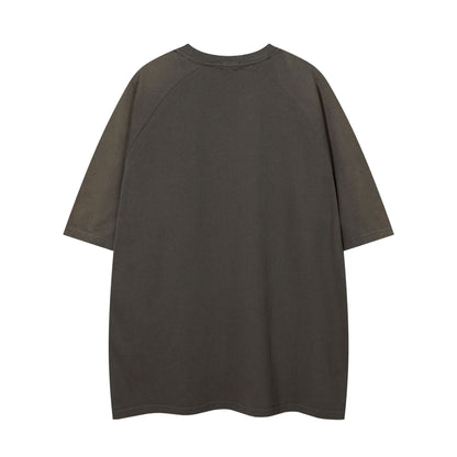 Heavyweight Washed Rivet Oversize Short Sleeve T-Shirt WN25722