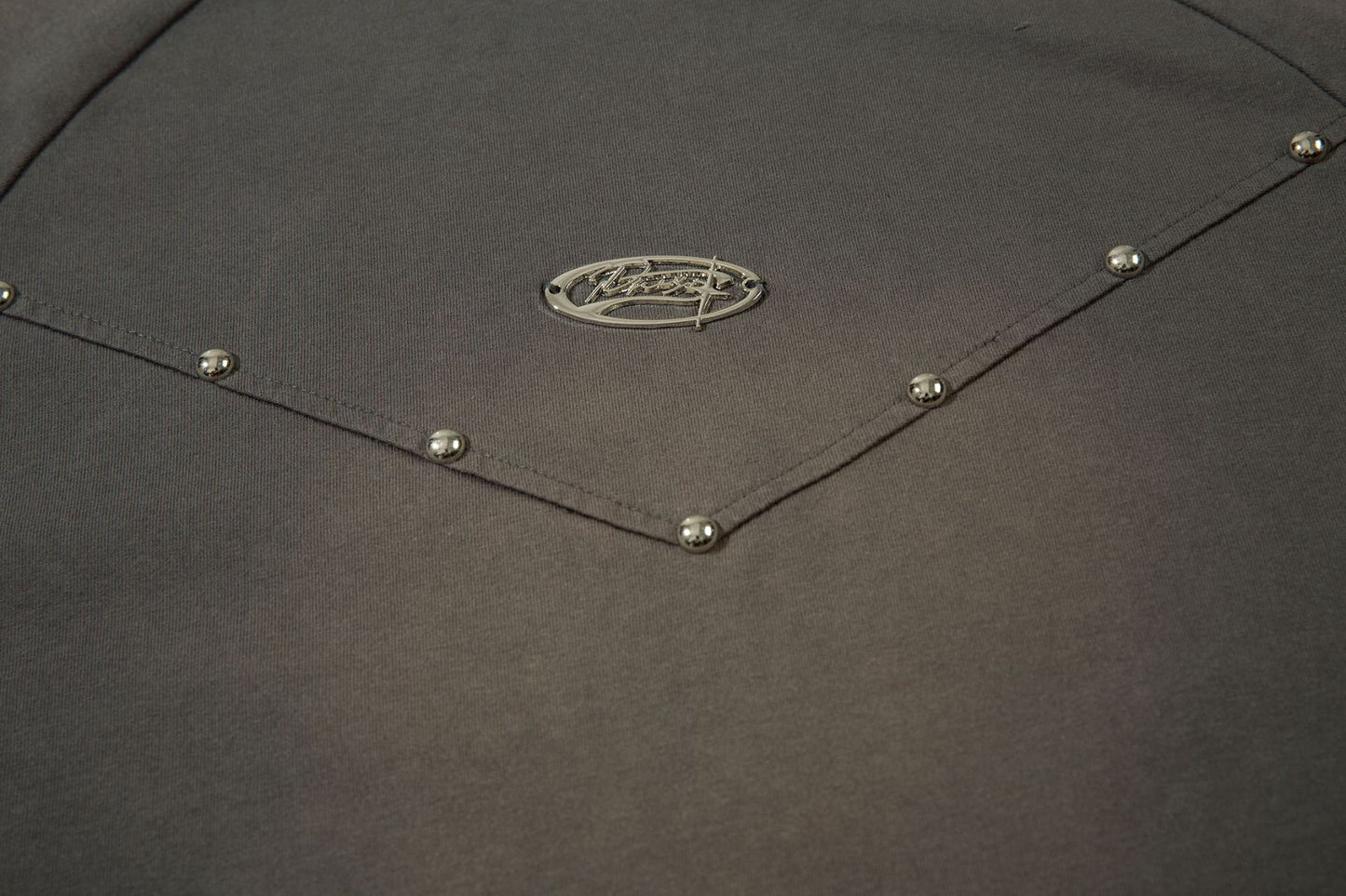 Heavyweight Washed Rivet Oversize Short Sleeve T-Shirt WN25722