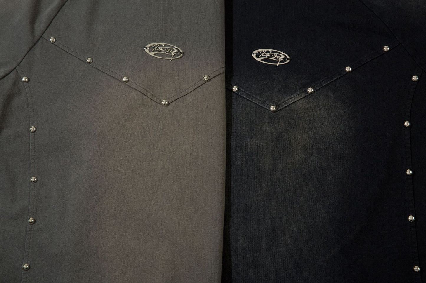 Heavyweight Washed Rivet Oversize Short Sleeve T-Shirt WN25722