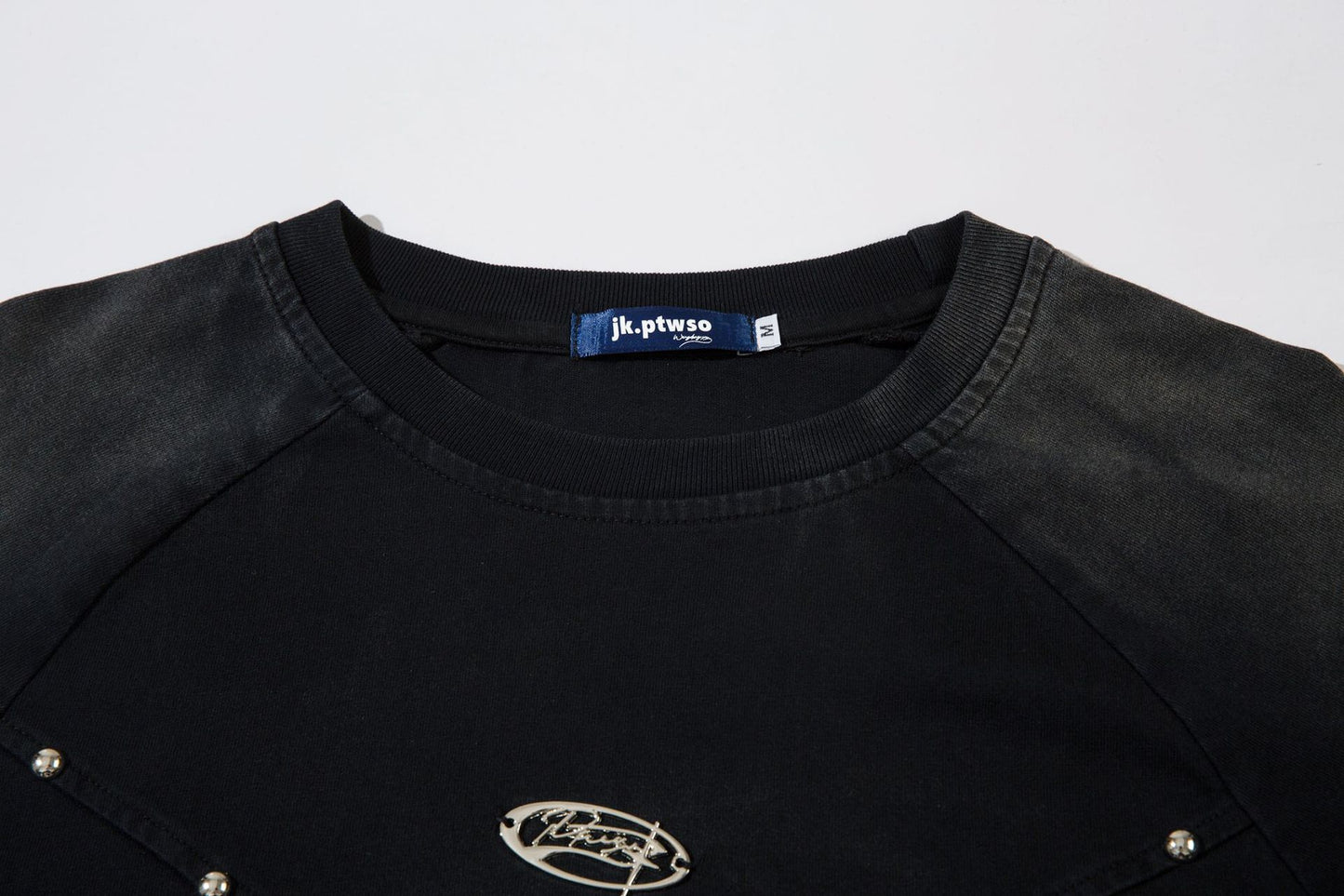 Heavyweight Washed Rivet Oversize Short Sleeve T-Shirt WN25722