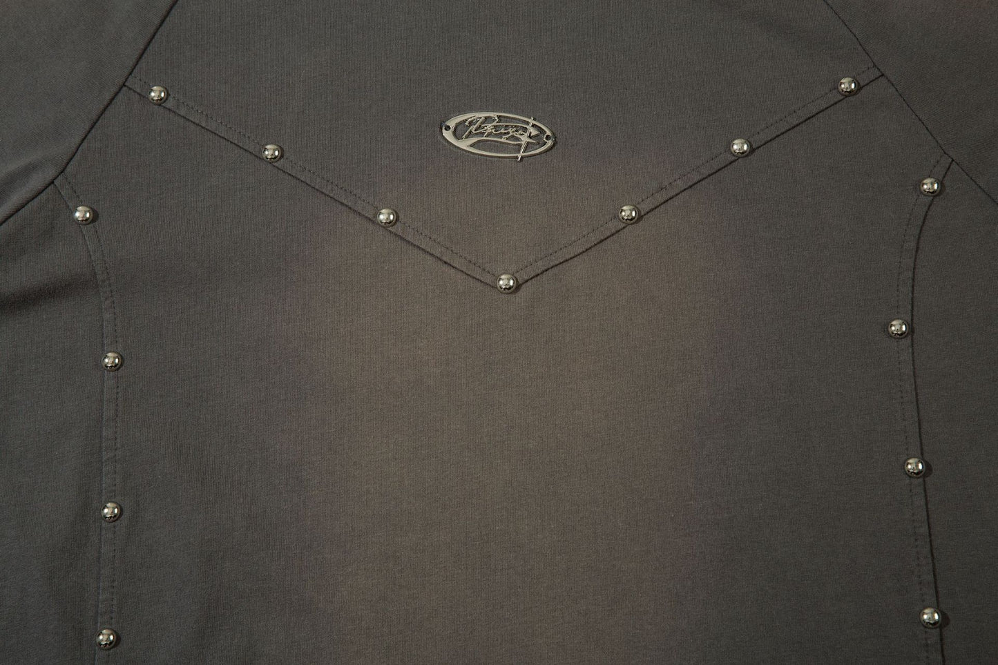 Heavyweight Washed Rivet Oversize Short Sleeve T-Shirt WN25722