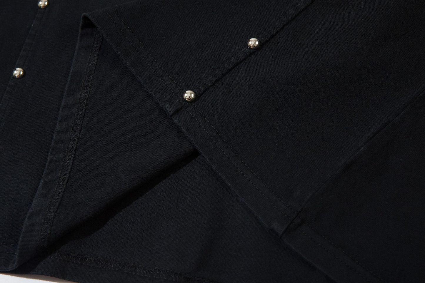 Heavyweight Washed Rivet Oversize Short Sleeve T-Shirt WN25722