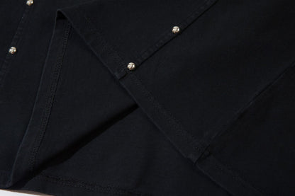 Heavyweight Washed Rivet Oversize Short Sleeve T-Shirt WN25722