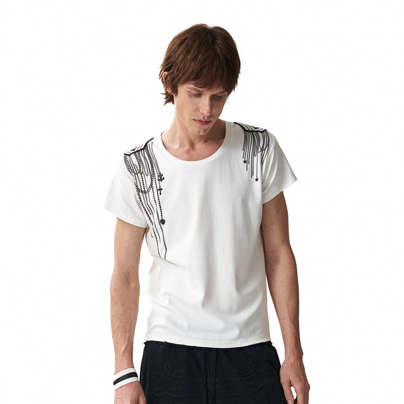 Wing Print Short Sleeve T-Shirt WN27190