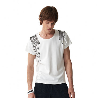 Wing Print Short Sleeve T-Shirt WN27190