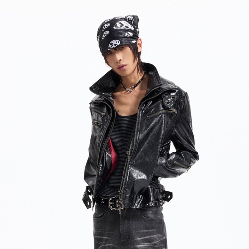 Detachable Fur Collar YKK Zipper Fitted Jacket WN27337