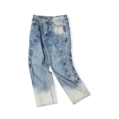 Wash Loose Wide Leg Denim Jeans WN4346