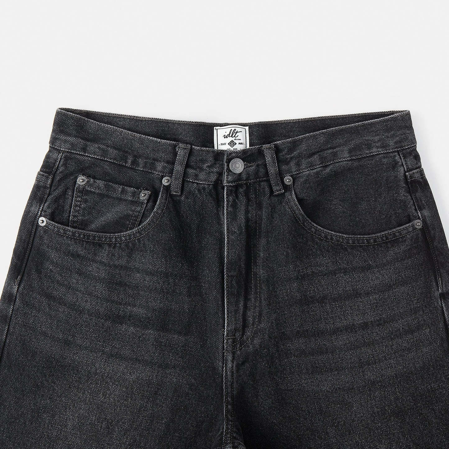 Wash Wide Leg Stright Denim Jeans WN4301