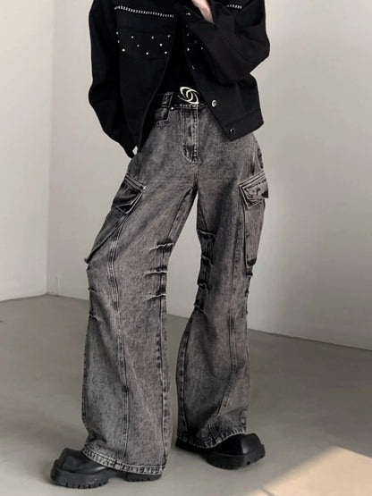Wide-leg Denim Jeans WN2717
