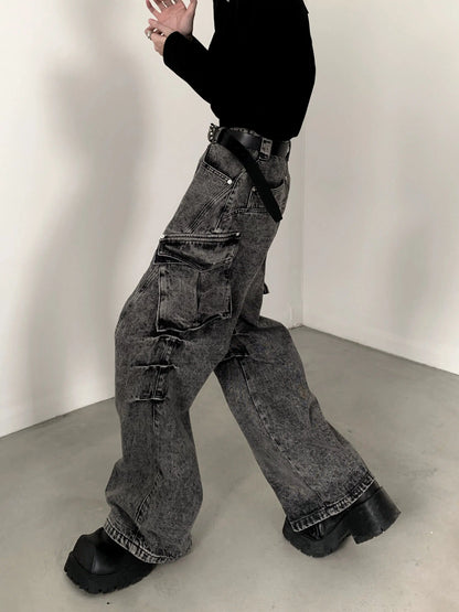 Wide-leg Denim Jeans WN2717