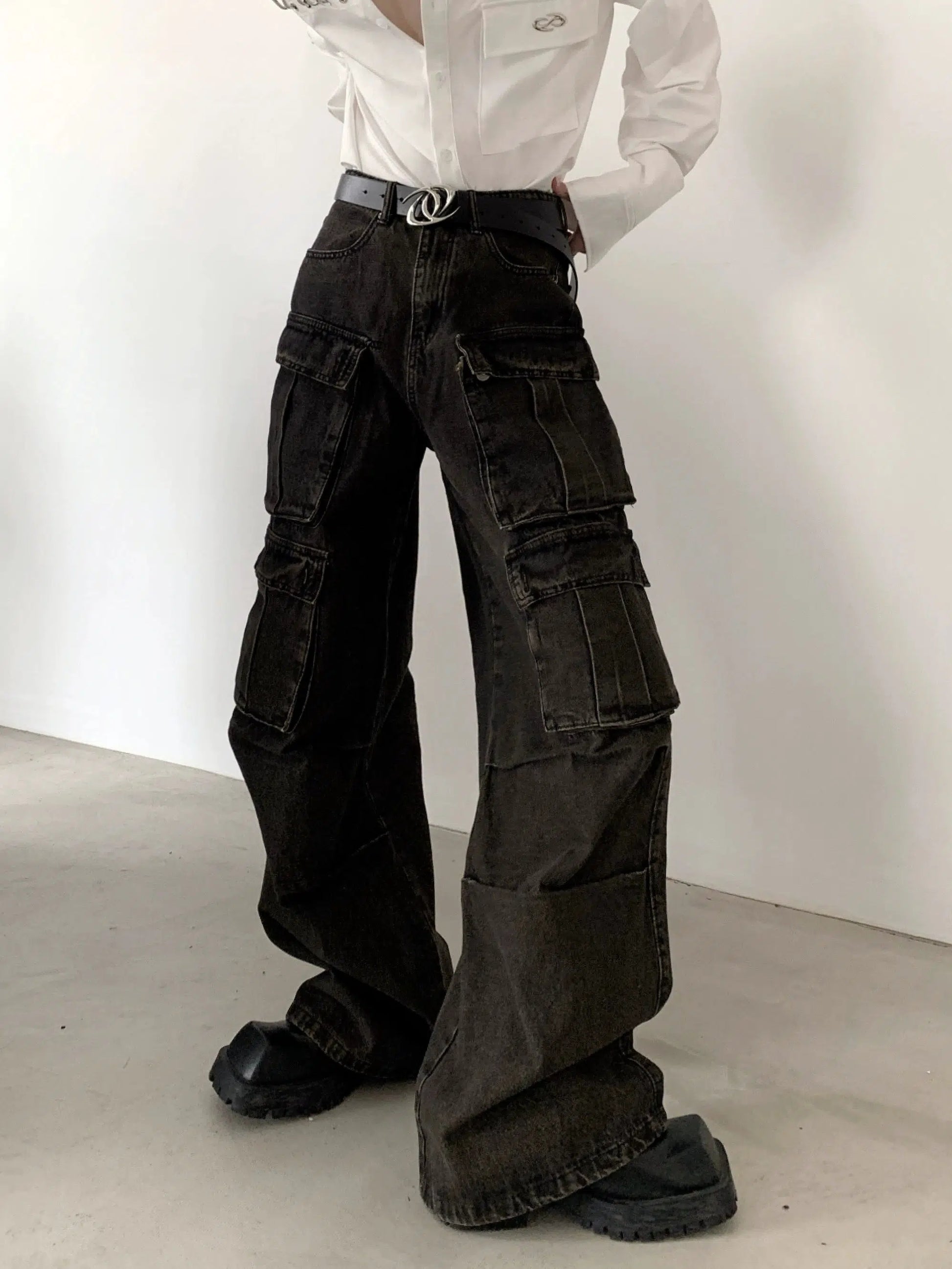 Wide-leg Denim Jeans WN2722 – WONDER NOAH