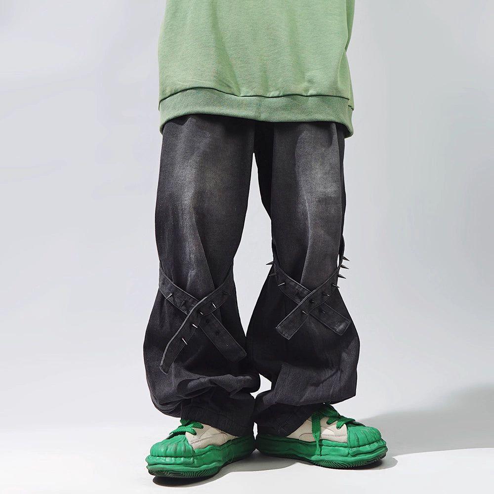 Wide-leg Flared Denim Jeans WN2162