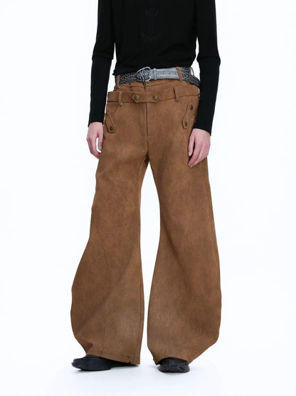 Heavy Vintage Suede Double-toe Pants WN22679