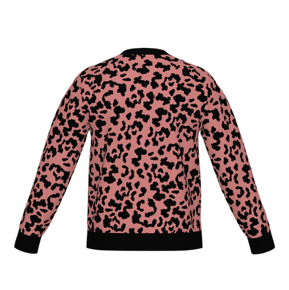 Classic Fit Leopard Pattern Knit Sweater WNK0003