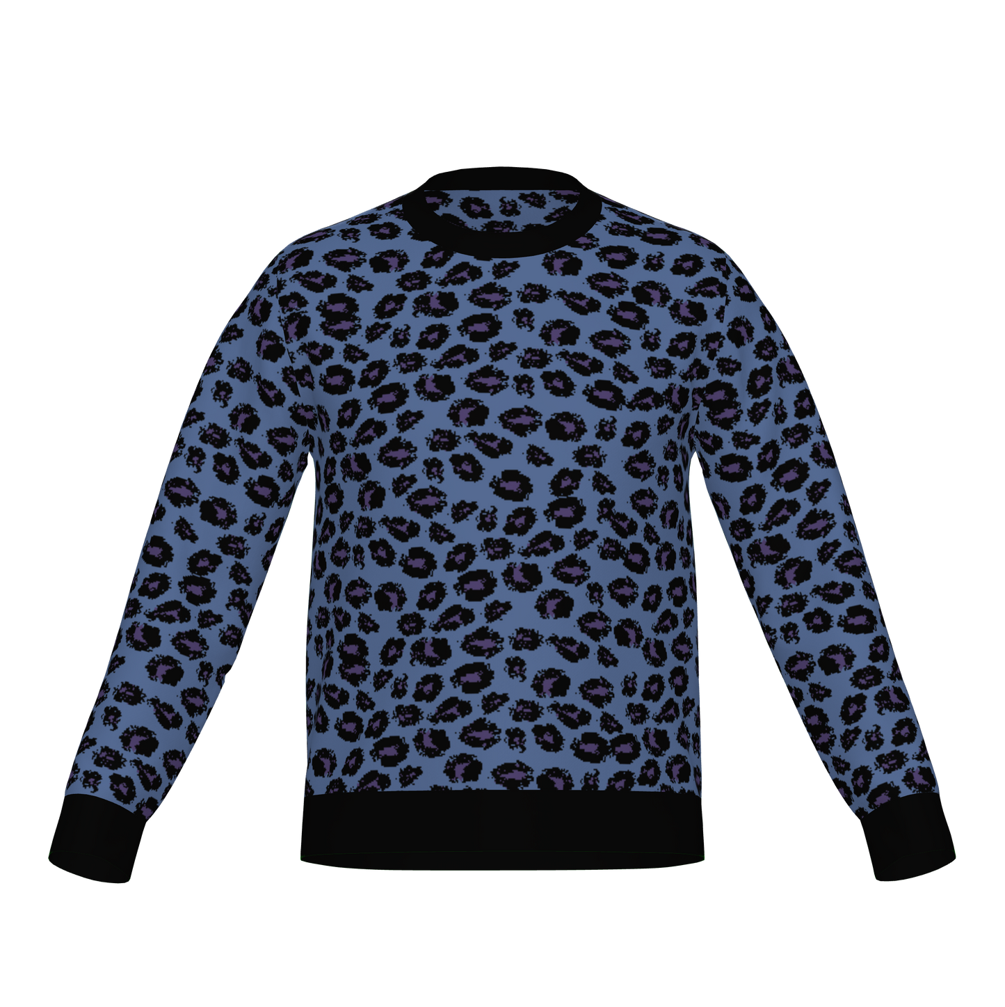 Classic Fit Leopard Pattern Knit Sweater WNK0006