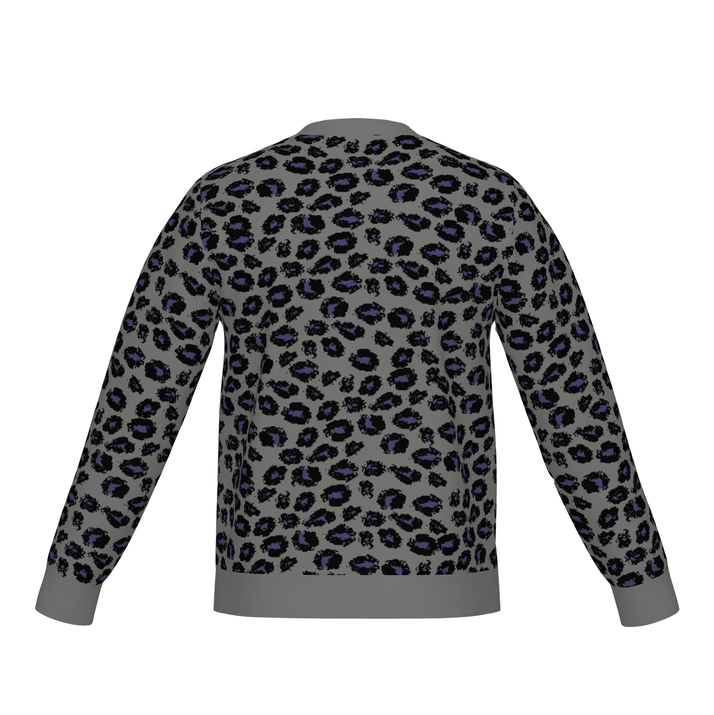 Classic Fit Leopard Pattern Knit Sweater WNK0006