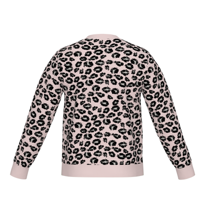 Classic Fit Leopard Pattern Knit Sweater WNK0006