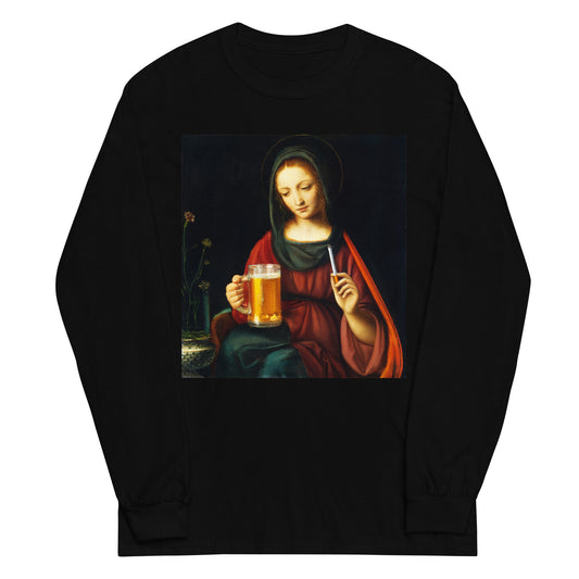 Bernardino Luini - The Madonna of the Carnation Long Sleeve T-shirt AF0024