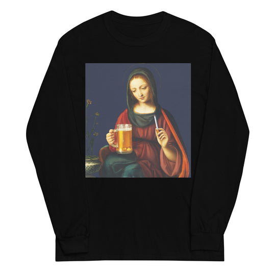 Bernardino Luini - The Madonna of the Carnation Long Sleeve T-shirt AF0024