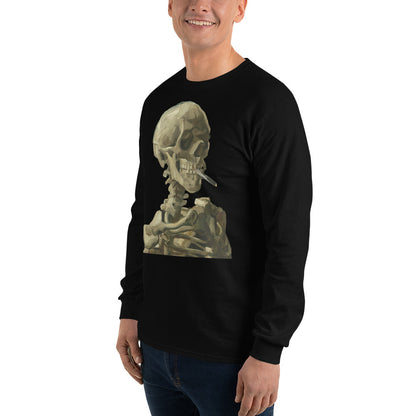 Vincent van Gogh - Head Of A Skeleton With A Burning Cigarette Long Sleeve T-shirt AF0017