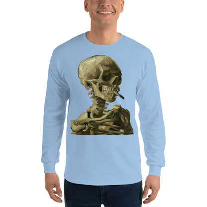 Vincent van Gogh - Head Of A Skeleton With A Burning Cigarette Long Sleeve T-shirt AF0017