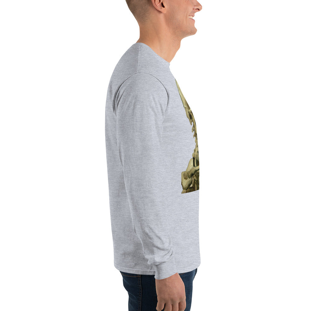 Vincent van Gogh - Head Of A Skeleton With A Burning Cigarette Long Sleeve T-shirt AF0017