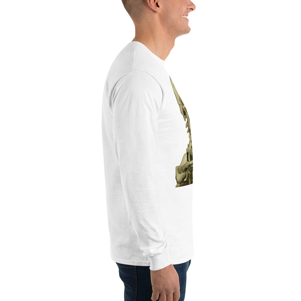 Vincent van Gogh - Head Of A Skeleton With A Burning Cigarette Long Sleeve T-shirt AF0017