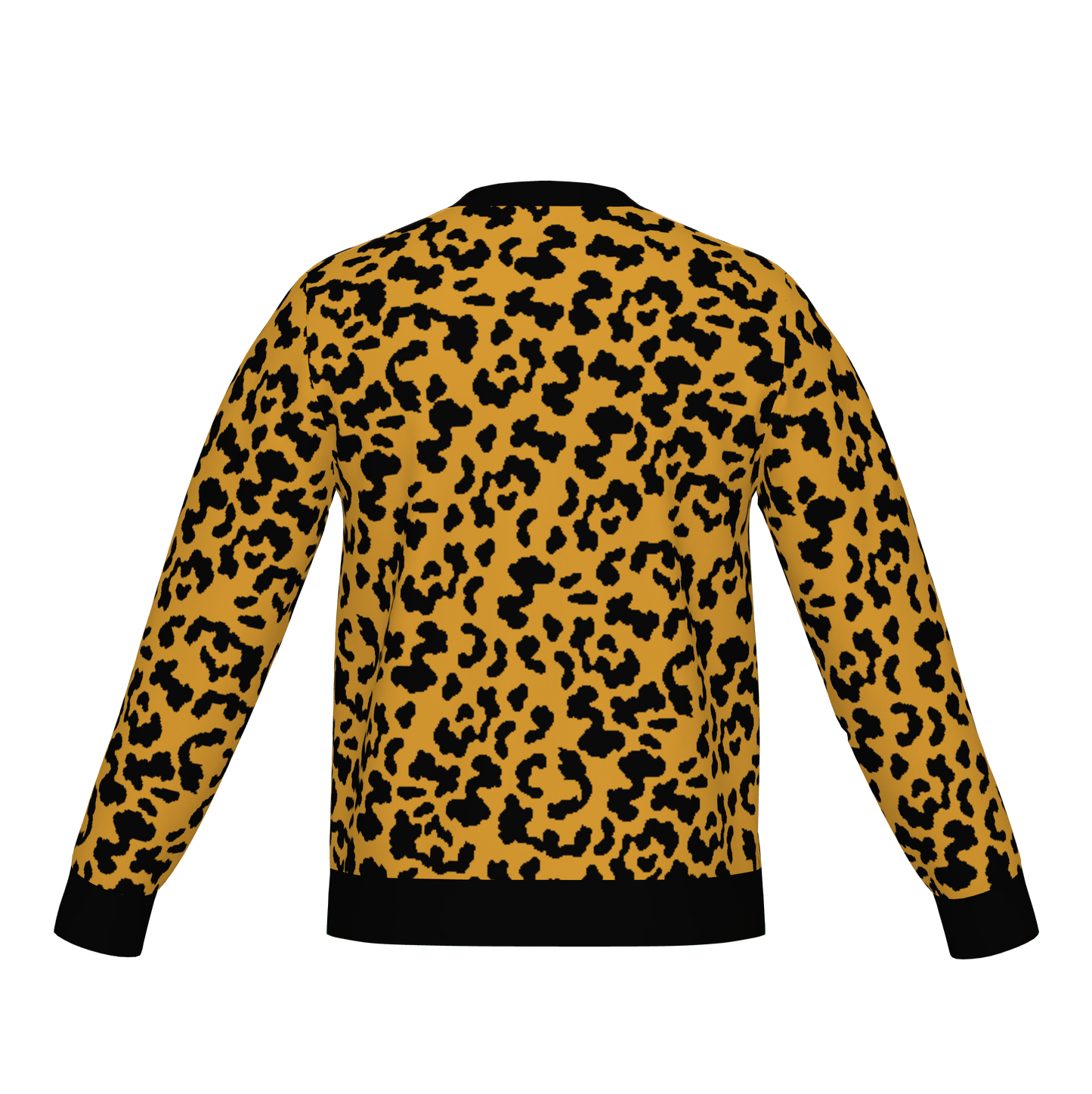 Classic Fit Leopard Pattern Knit Sweater WNK0003