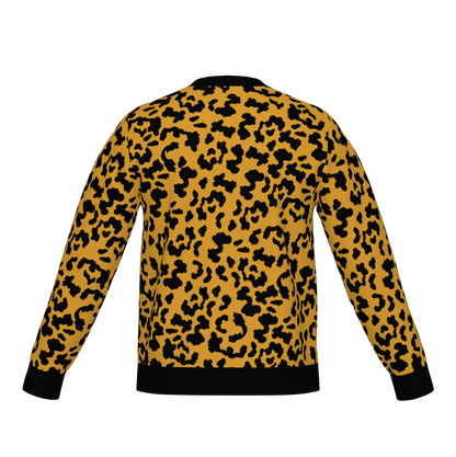 Classic Fit Leopard Pattern Knit Sweater WNK0003