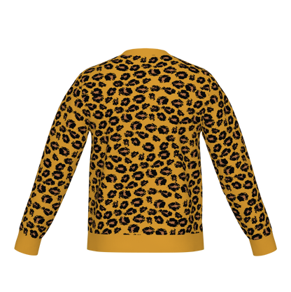 Classic Fit Leopard Pattern Knit Sweater WNK0006