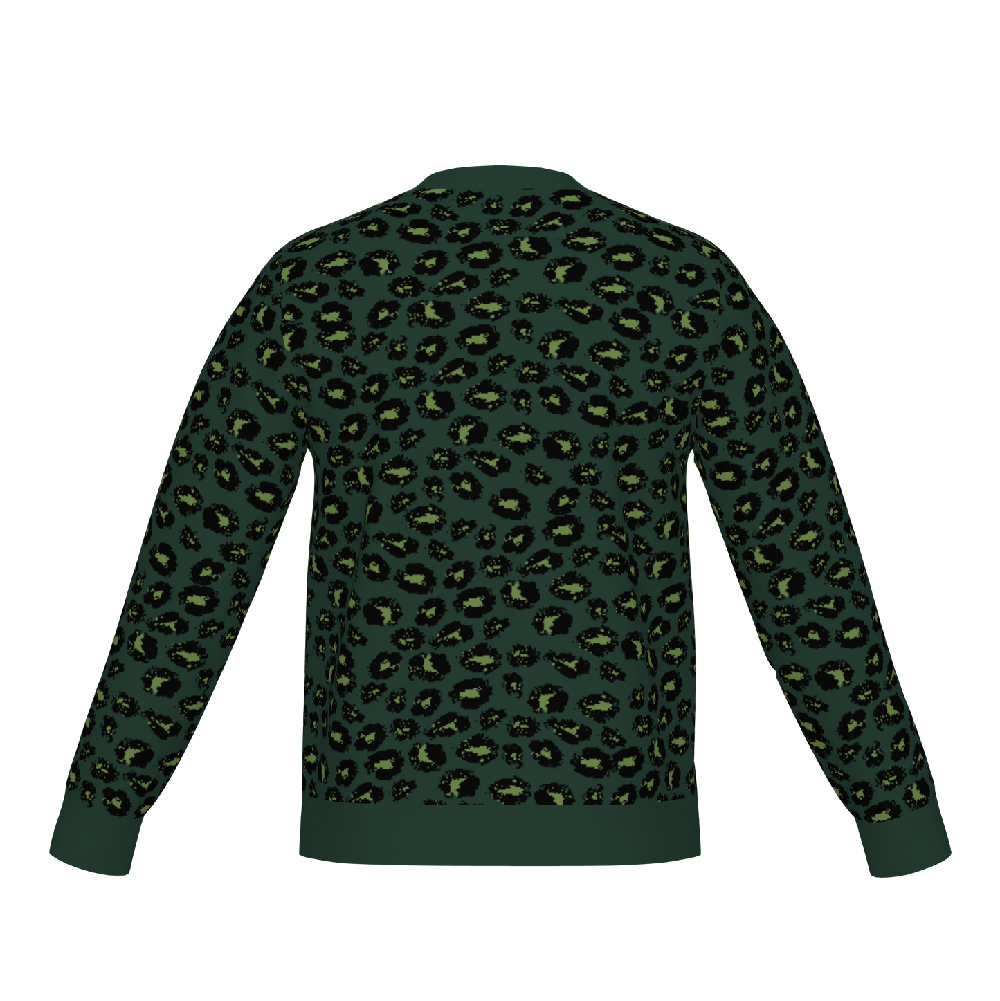 Classic Fit Leopard Pattern Knit Sweater WNK0006