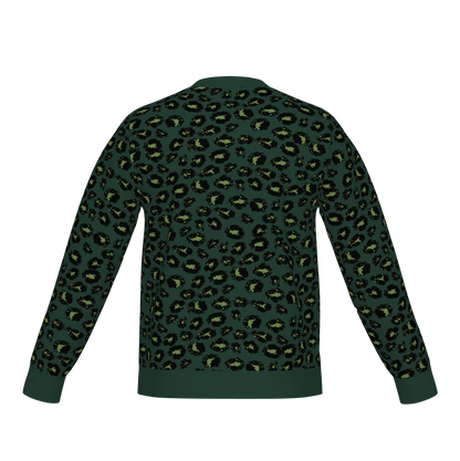 Classic Fit Leopard Pattern Knit Sweater WNK0006