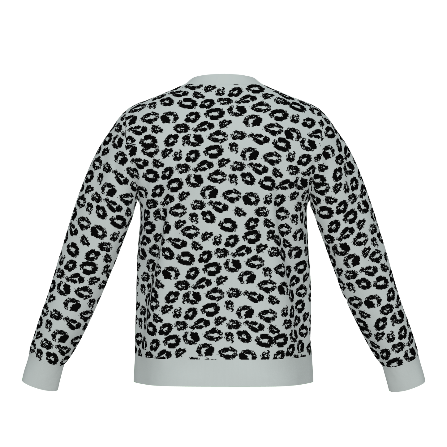 Classic Fit Leopard Pattern Knit Sweater WNK0005