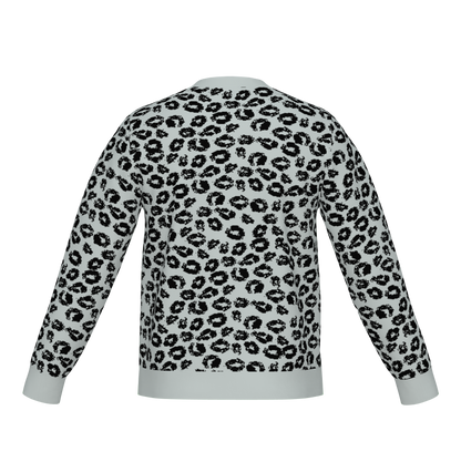 Classic Fit Leopard Pattern Knit Sweater WNK0005