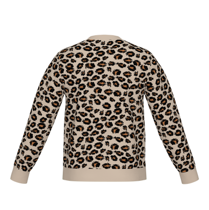 Classic Fit Leopard Pattern Knit Sweater WNK0006