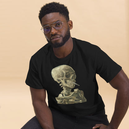 Vincent van Gogh - Head Of A Skeleton With A Burning Cigarette Short Sleeve T-shirt AF0019