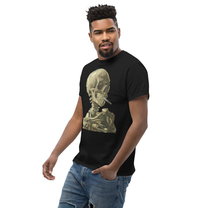 Vincent van Gogh - Head Of A Skeleton With A Burning Cigarette Short Sleeve T-shirt AF0019