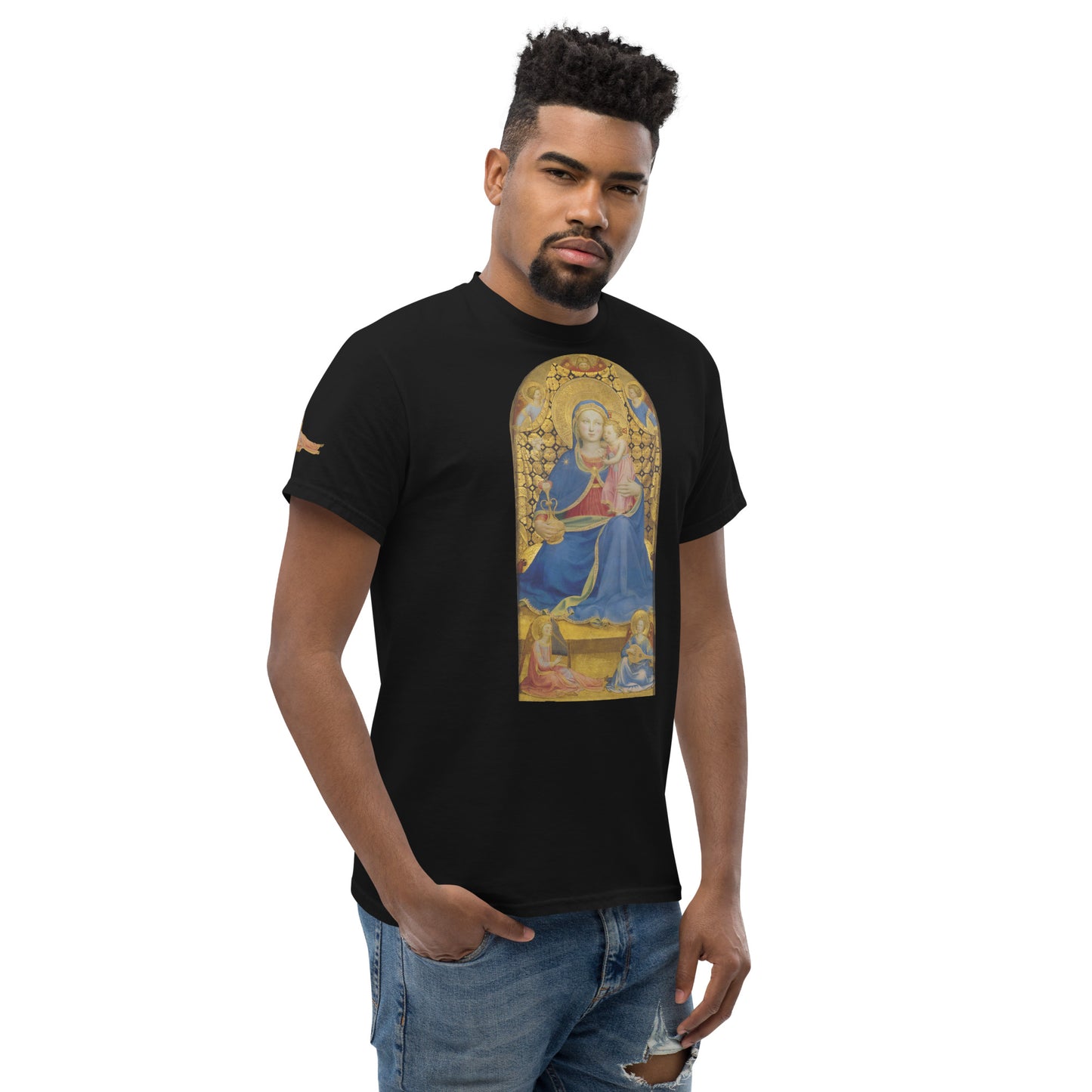 Fra Angelico - Virgin of Humility Short Sleeve T-shirt AF0013