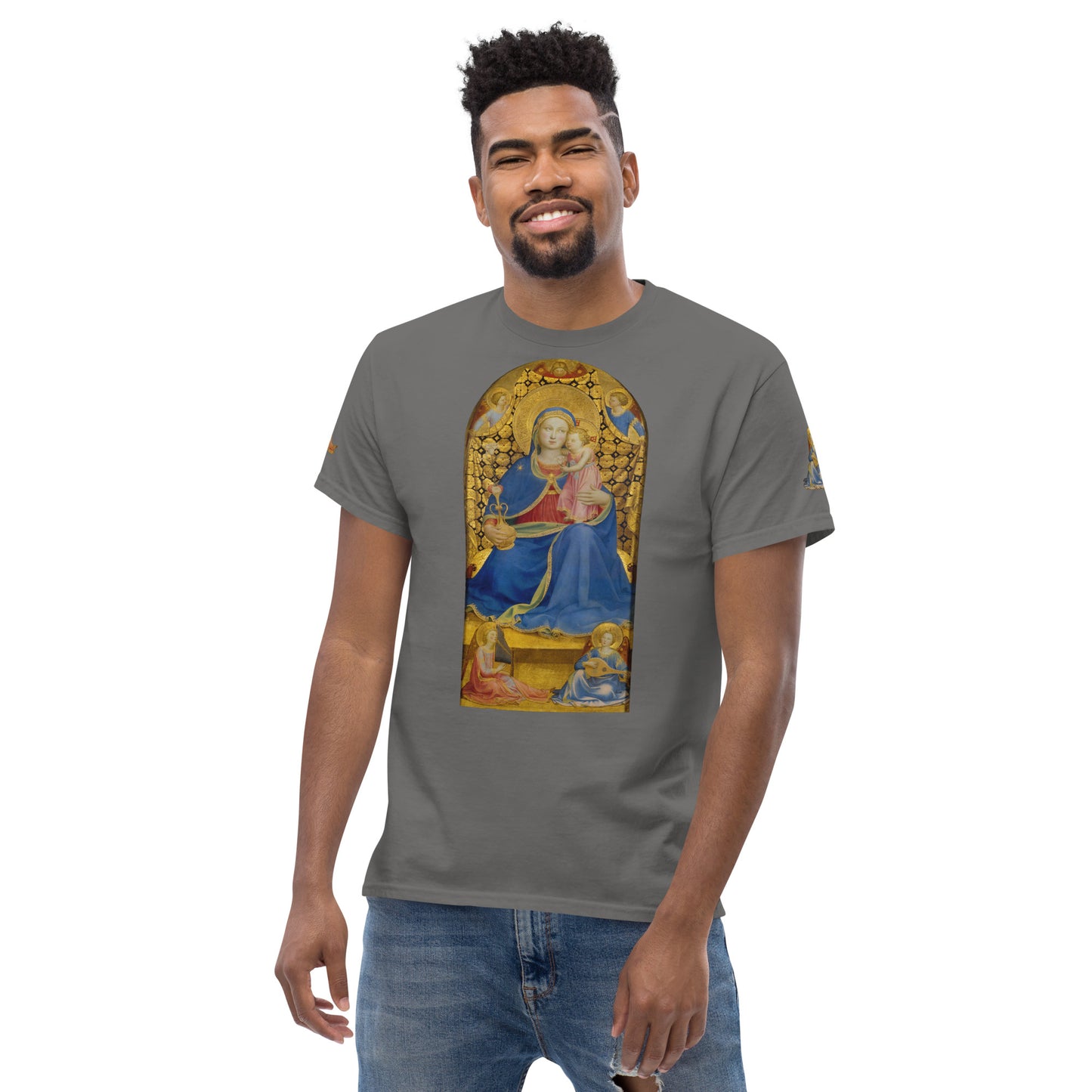 Fra Angelico - Virgin of Humility Short Sleeve T-shirt AF0013