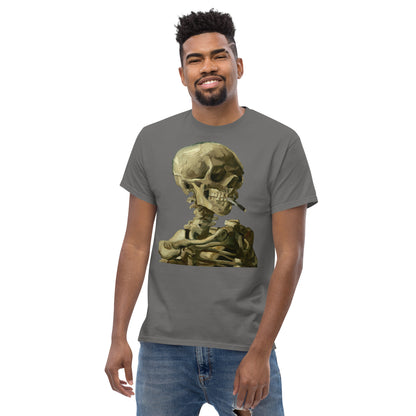 Vincent van Gogh - Head Of A Skeleton With A Burning Cigarette Short Sleeve T-shirt AF0019