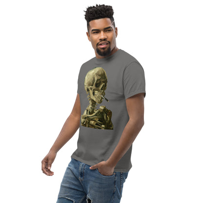 Vincent van Gogh - Head Of A Skeleton With A Burning Cigarette Short Sleeve T-shirt AF0019