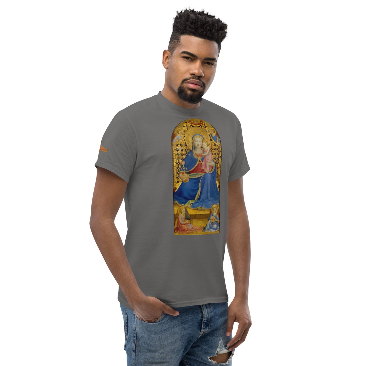 Fra Angelico - Virgin of Humility Short Sleeve T-shirt AF0013