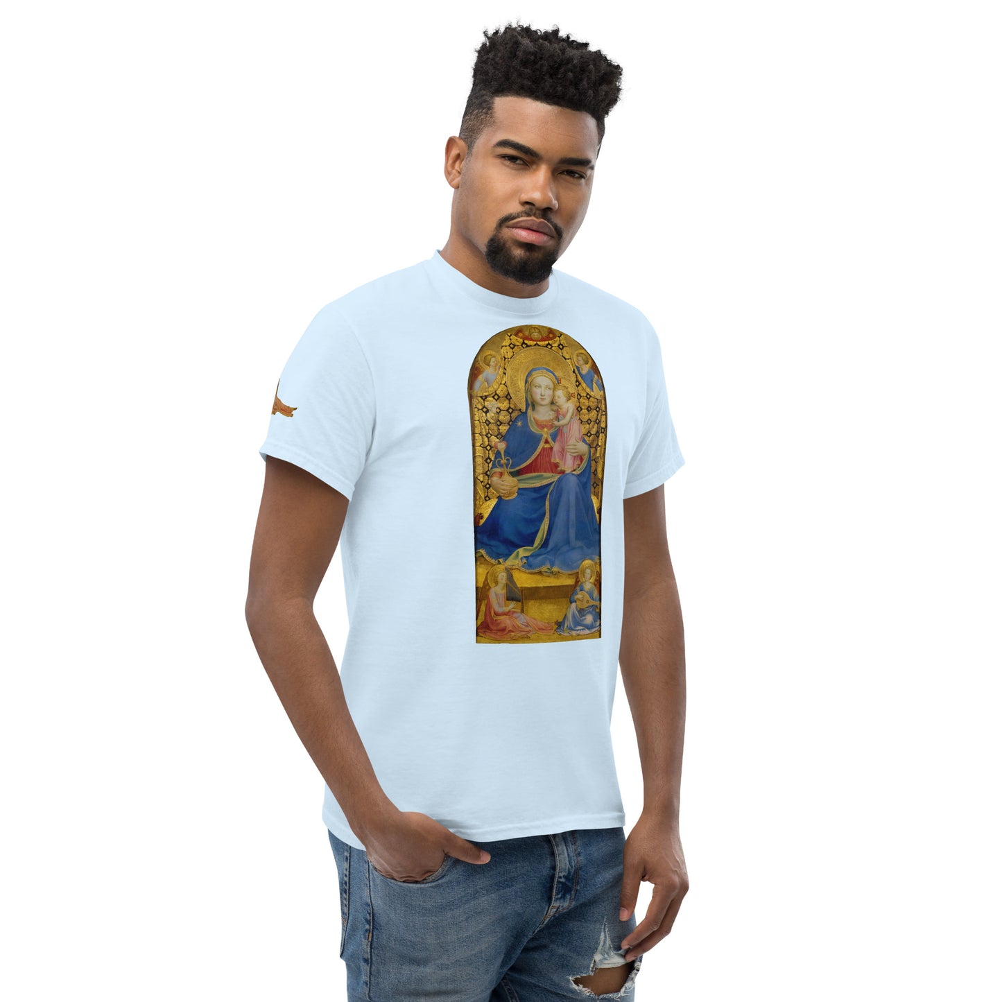 Fra Angelico - Virgin of Humility Short Sleeve T-shirt AF0013