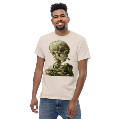 Vincent van Gogh - Head Of A Skeleton With A Burning Cigarette Short Sleeve T-shirt AF0019