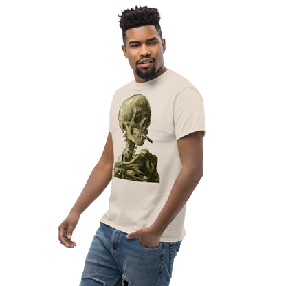 Vincent van Gogh - Head Of A Skeleton With A Burning Cigarette Short Sleeve T-shirt AF0019