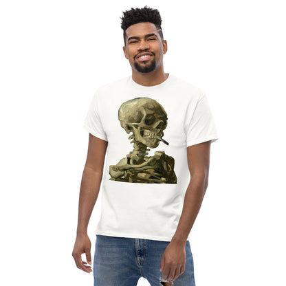 Vincent van Gogh - Head Of A Skeleton With A Burning Cigarette Short Sleeve T-shirt AF0019