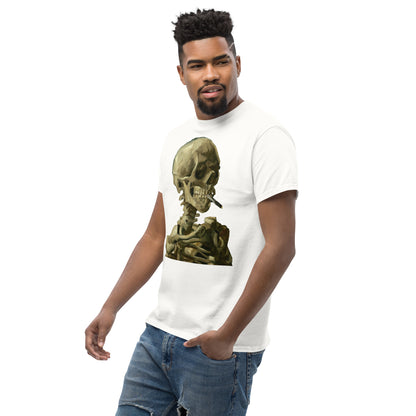 Vincent van Gogh - Head Of A Skeleton With A Burning Cigarette Short Sleeve T-shirt AF0019