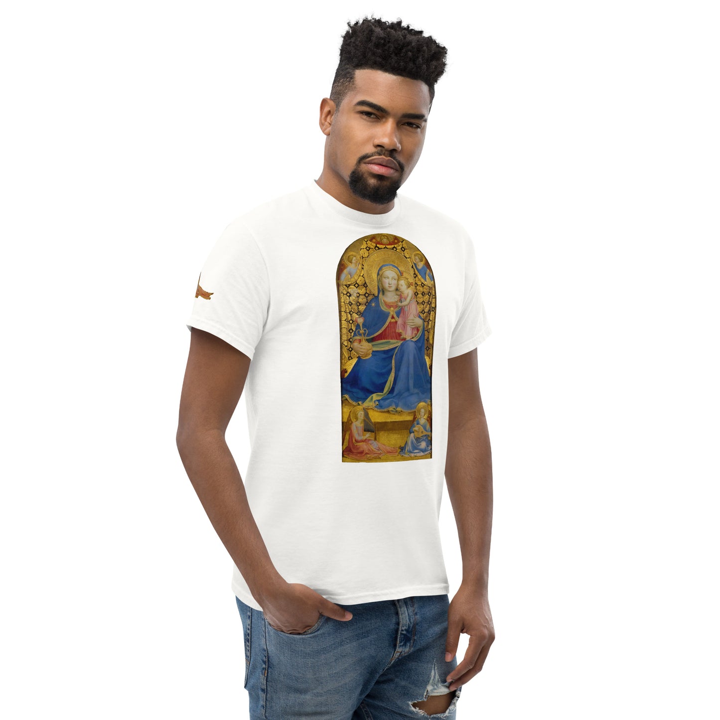 Fra Angelico - Virgin of Humility Short Sleeve T-shirt AF0013