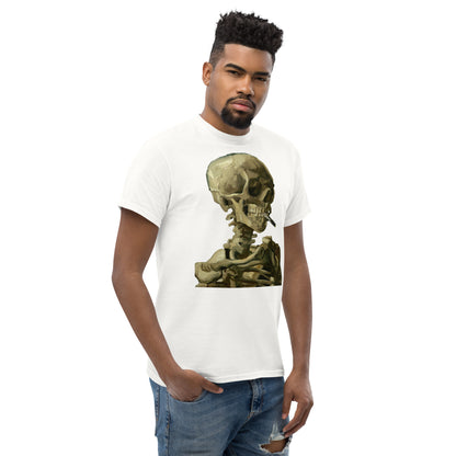 Vincent van Gogh - Head Of A Skeleton With A Burning Cigarette Short Sleeve T-shirt AF0019