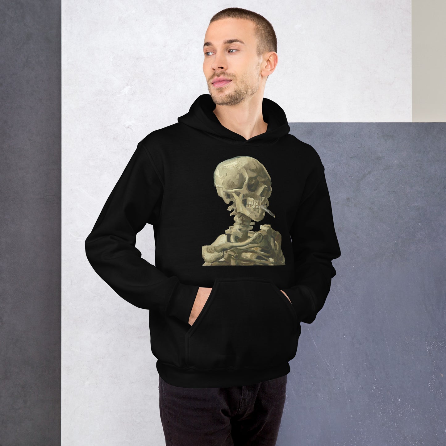 Vincent van Gogh - Head Of A Skeleton With A Burning Cigarette Hoodie AF0018